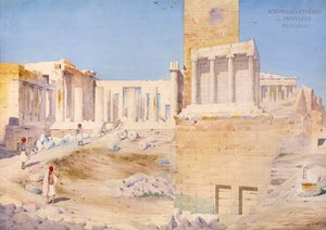 Akropolis i Athen, 1844